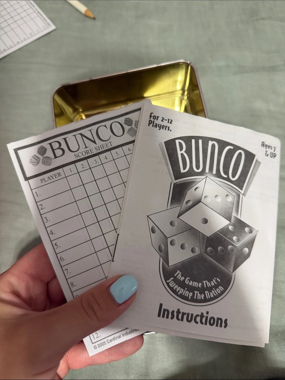 EUC Bunco Dice Games for Kids